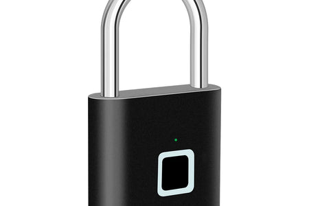 Keyless USB Charging Fingerprint Lock Smart Padlock Waterproof Door Lock 0.2Sec Unlock Portable Anti-Theft Padlock Zinc