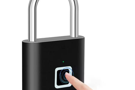 Keyless USB Charging Fingerprint Lock Smart Padlock Waterproof Door Lock 0.2Sec Unlock Portable Anti-Theft Padlock Zinc