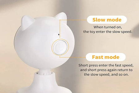 Automatic Cat Laser Toys, Interactive Laser Cat Toys for Indoor Cats/Kitty/Dogs, Cat Laser Toy Automatic White