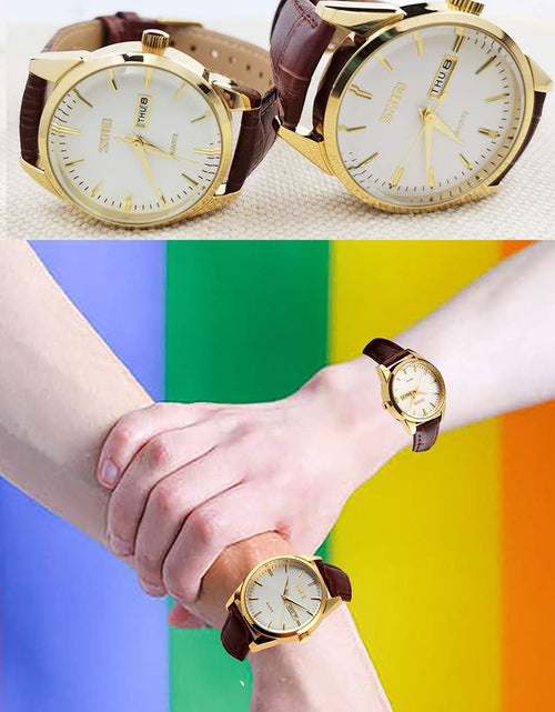Load image into Gallery viewer, Women'S Watches for Ladies Female Black Leather Band Waterproof Fashion Casual Simple Dress Quartz Analog Day Date Calendar Business Light Wrist Watch Wife Girls Gifts
