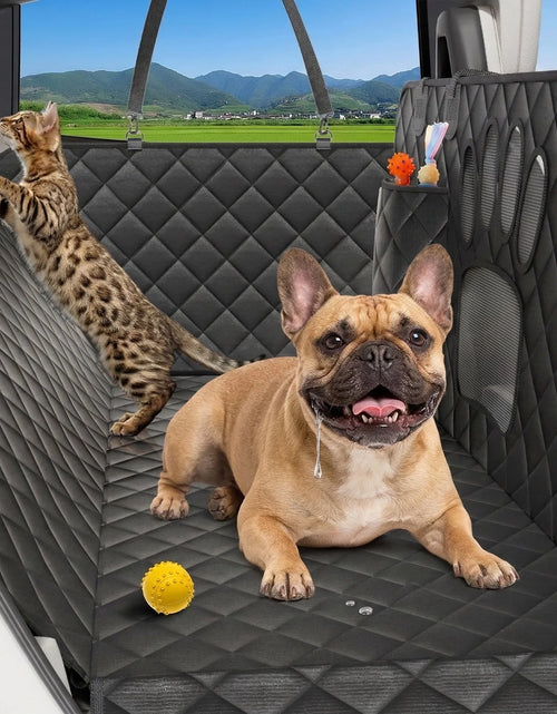 Load image into Gallery viewer, Dog Seat Cover- Non-Slip Dog Car Hammocks with Seatbelt Dog Car Seat Cover Waterproof and Scratch-Resistant Dog Car Back Seat Protection
