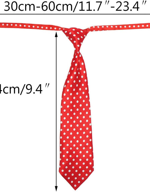 Load image into Gallery viewer, Dog Ties for Large Dogs, Pet Neck Tie, with Adjustable Collar, Bulk Bow Ties Bowties Necktie Grooming Accessories for Girl Boy Dog Valentines Holiday Birthday Wedding Cosplay Costumes

