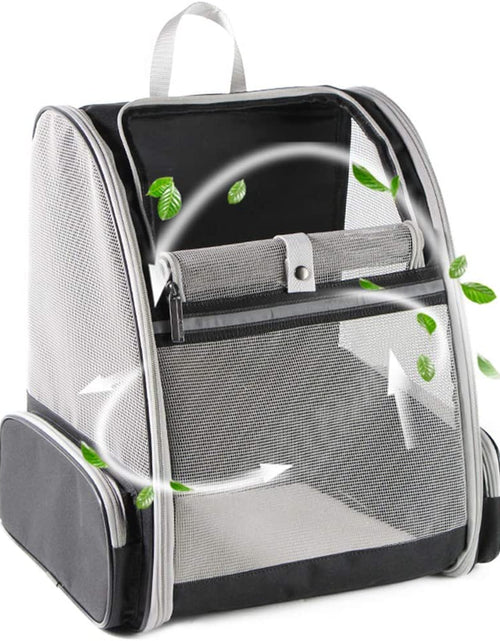 Load image into Gallery viewer, Innovative Traveler Bubble Backpack Pet Carriers for Cats and Dogs (Black)
