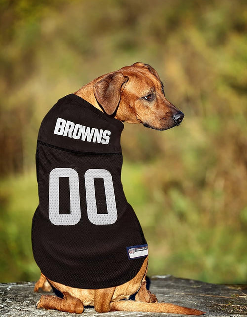 Load image into Gallery viewer, NFL Cleveland Browns Dog Jersey - Medium, Football Jersey Costume for Dogs
